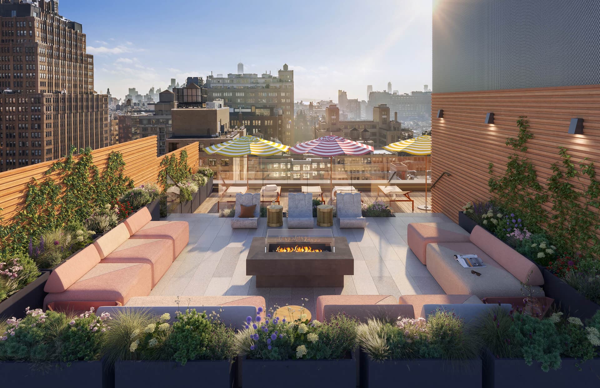 Beach Lounge and Fire Garden