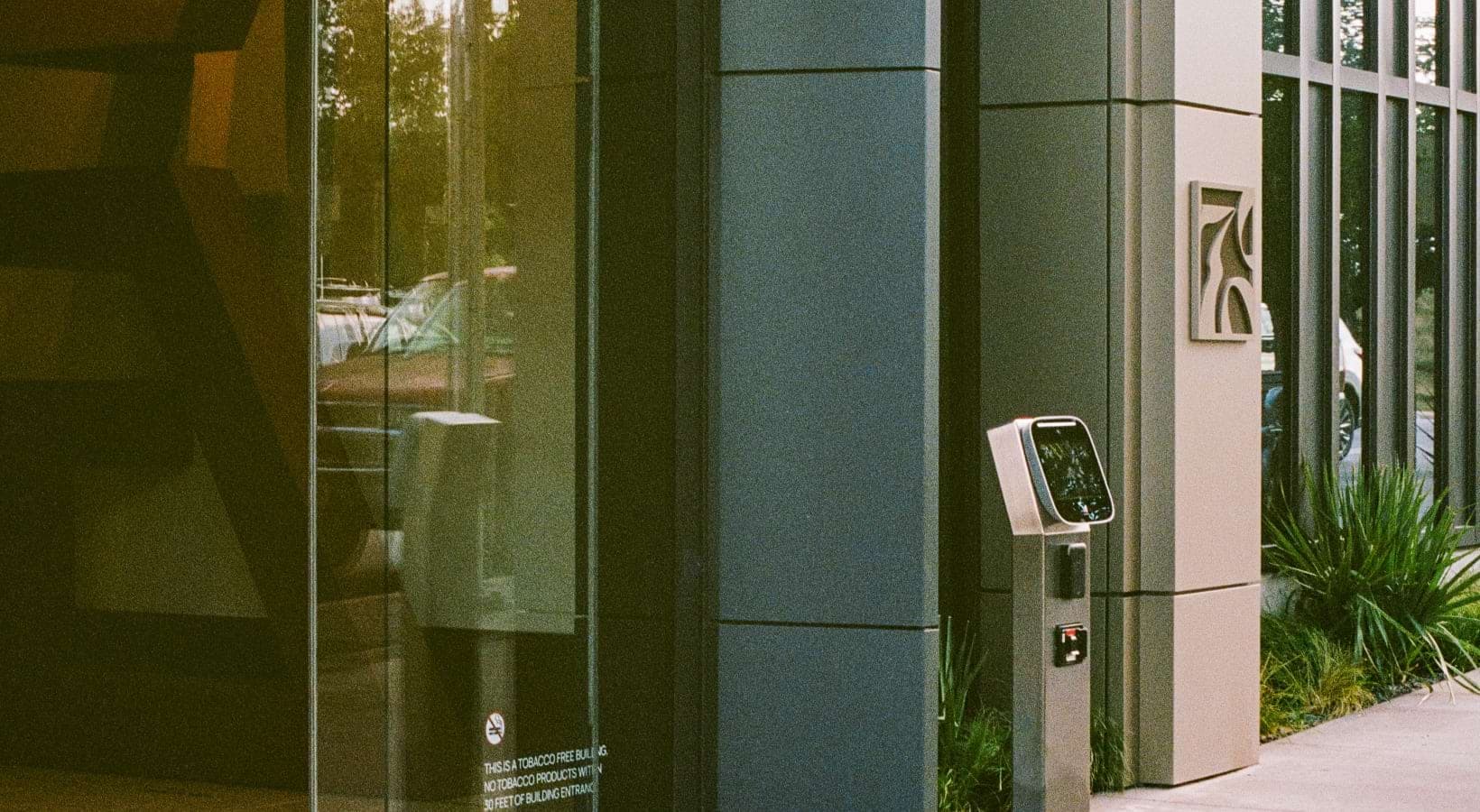 Street entrance to 700 River Apartments in Austin