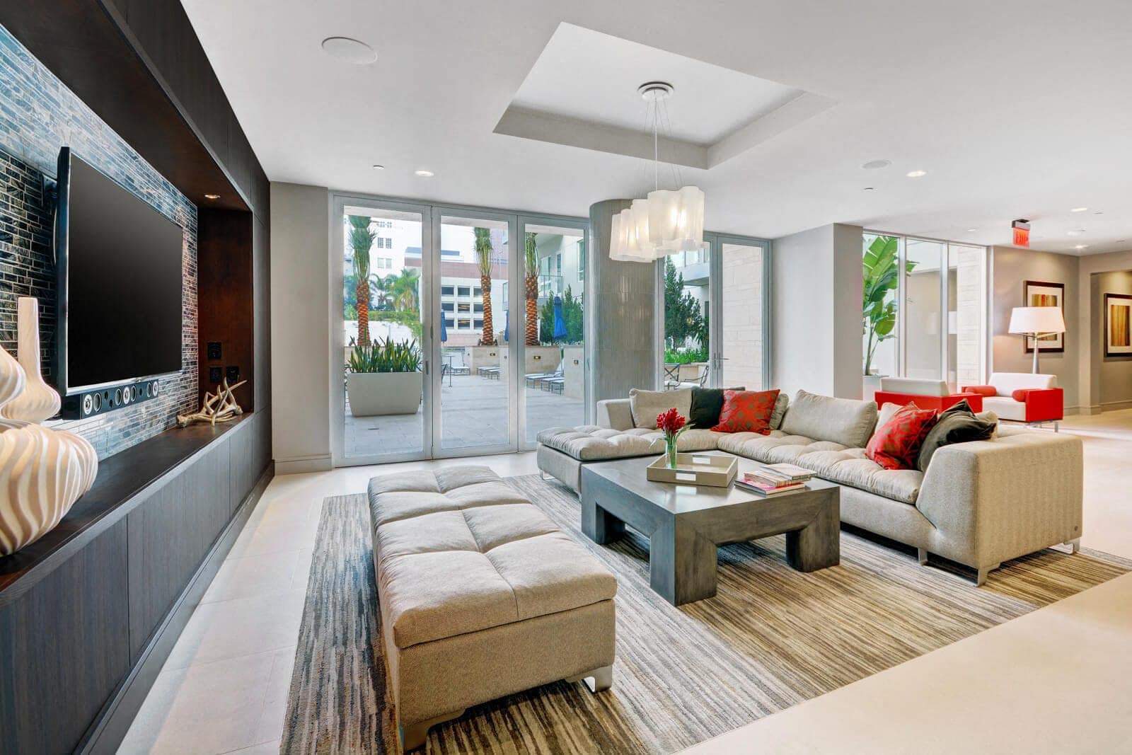 The Resident Lounge is spacious and available for private parties