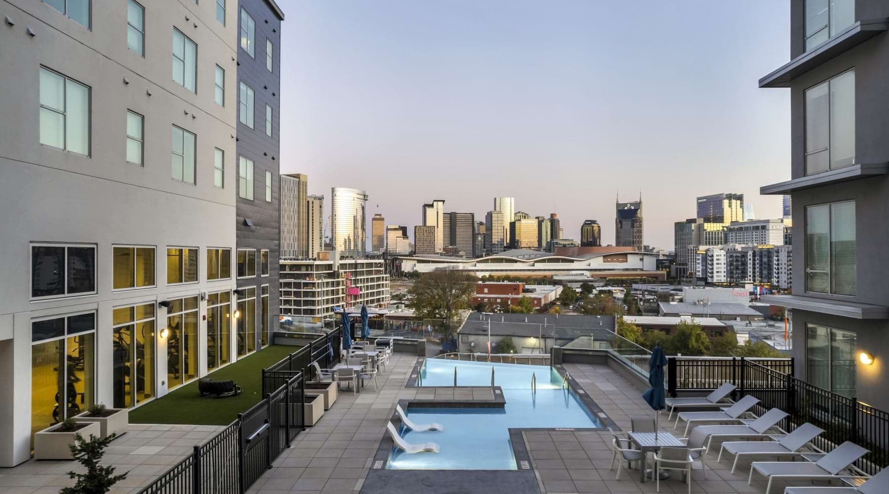 Rooftop pool