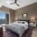 Spacious bedroom with large window