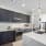 Black Cabinets with White Countertops