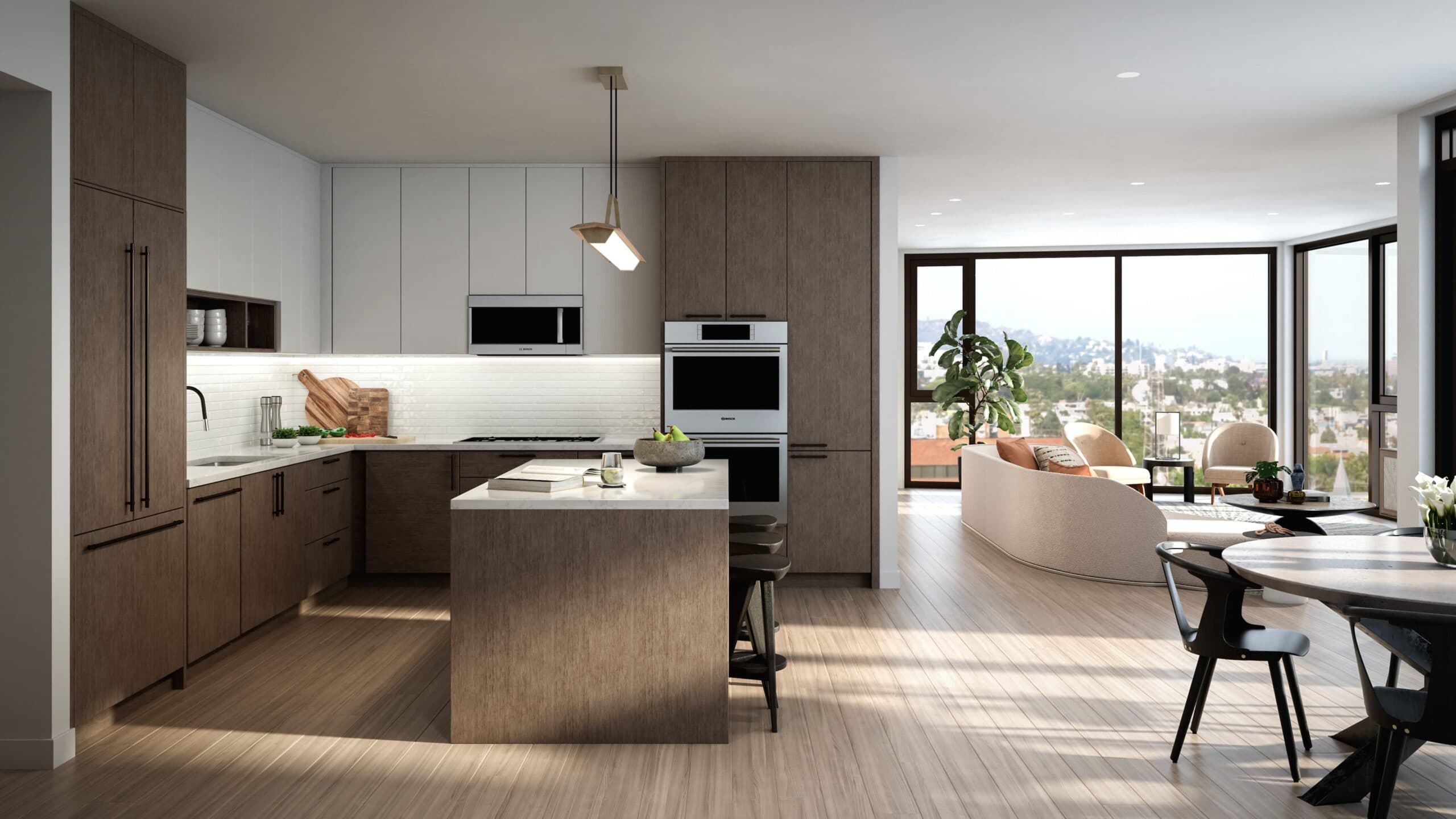 Kitchen with modern appliances