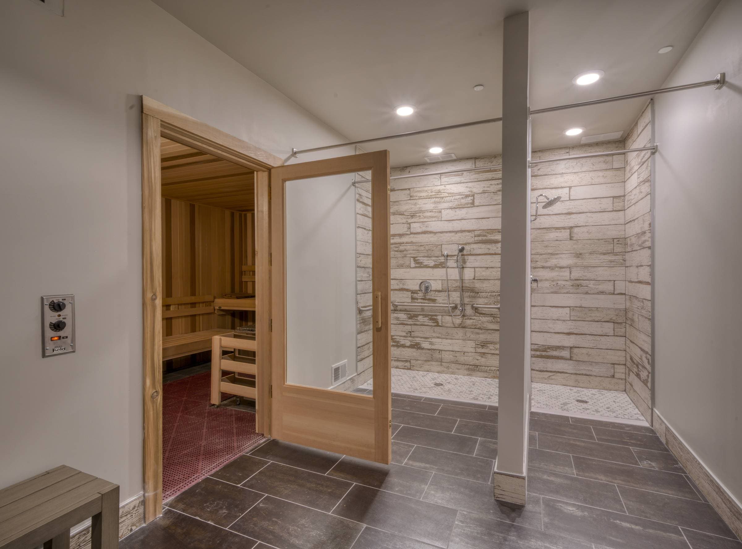 Residences at capitol view spa amenity with sauna