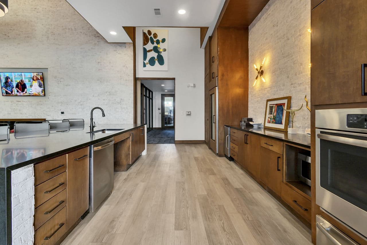 Stylish clubhouse with modern decor