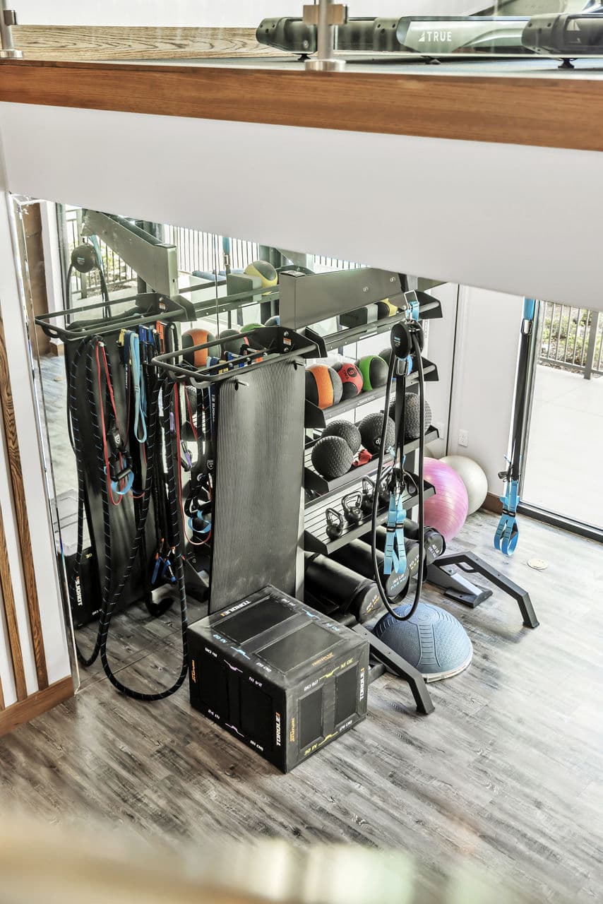 Fitness center with modern equipment