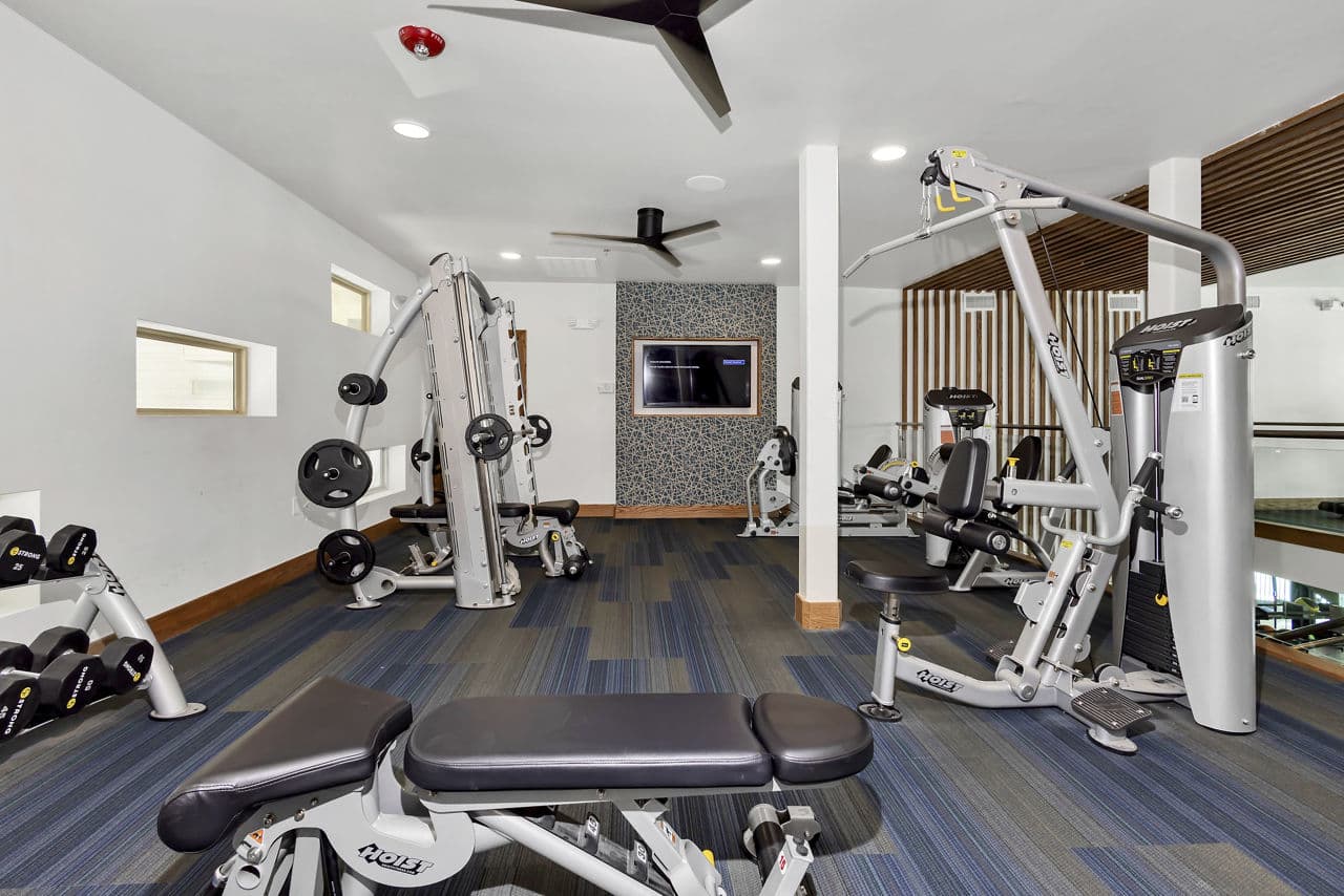 Fitness center equipment