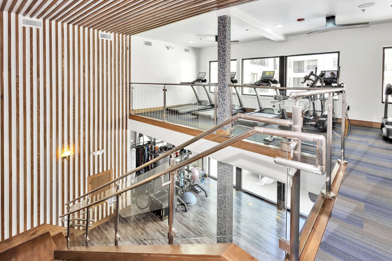 Gym with cardio machines