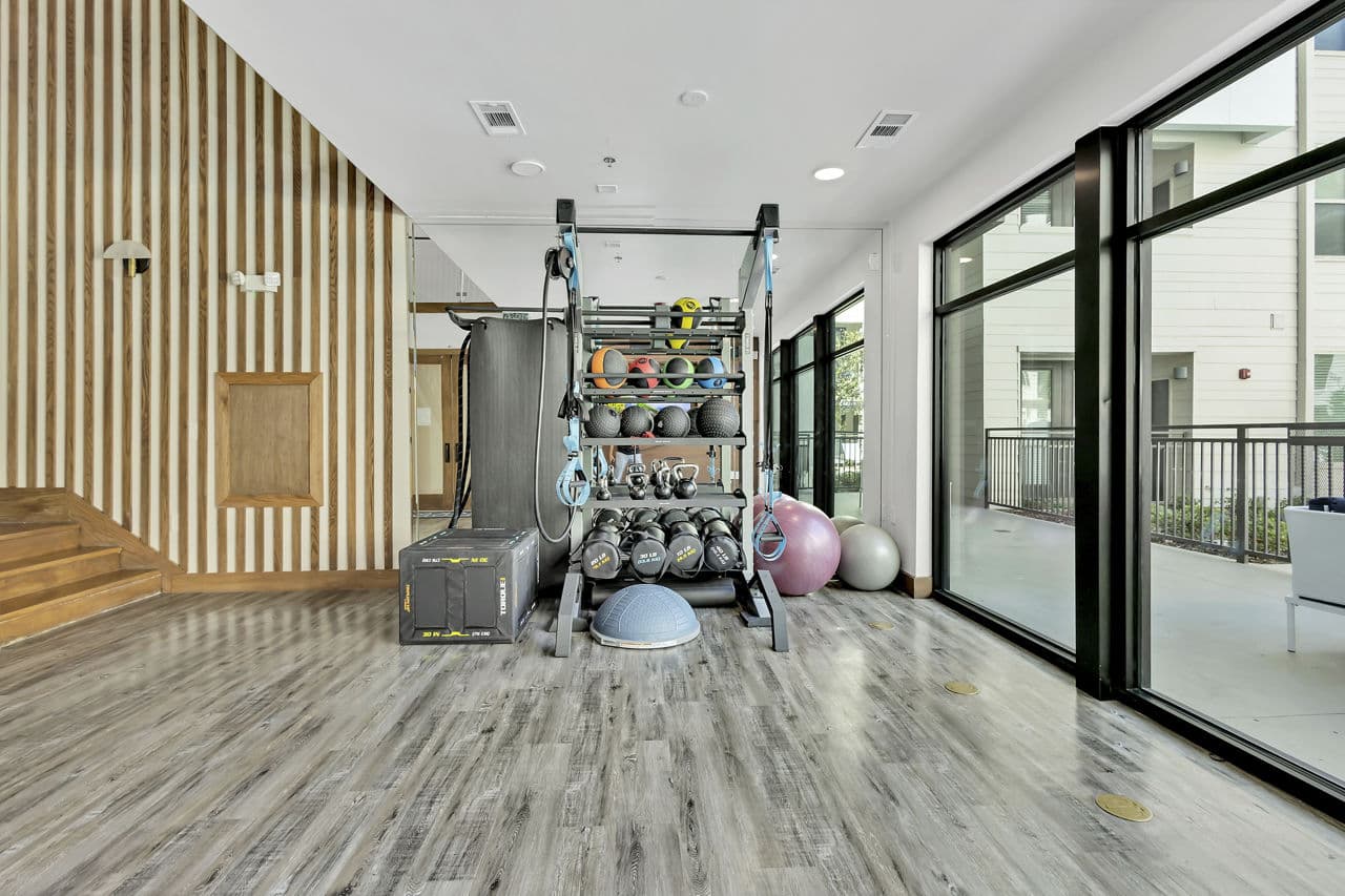 Luxury gym interior