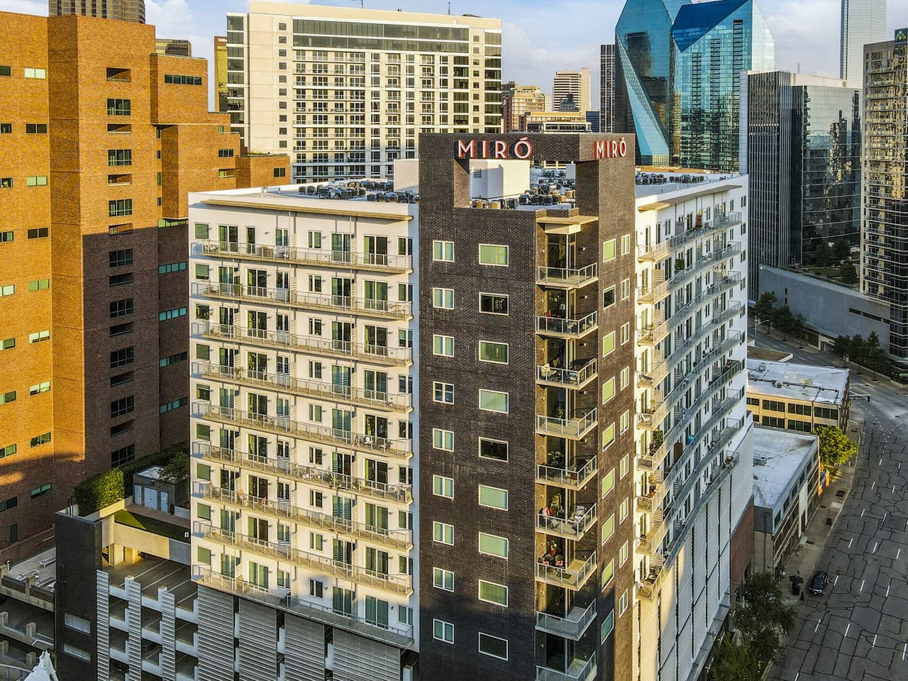 Luxurious outdoor pool at Miro Apartments