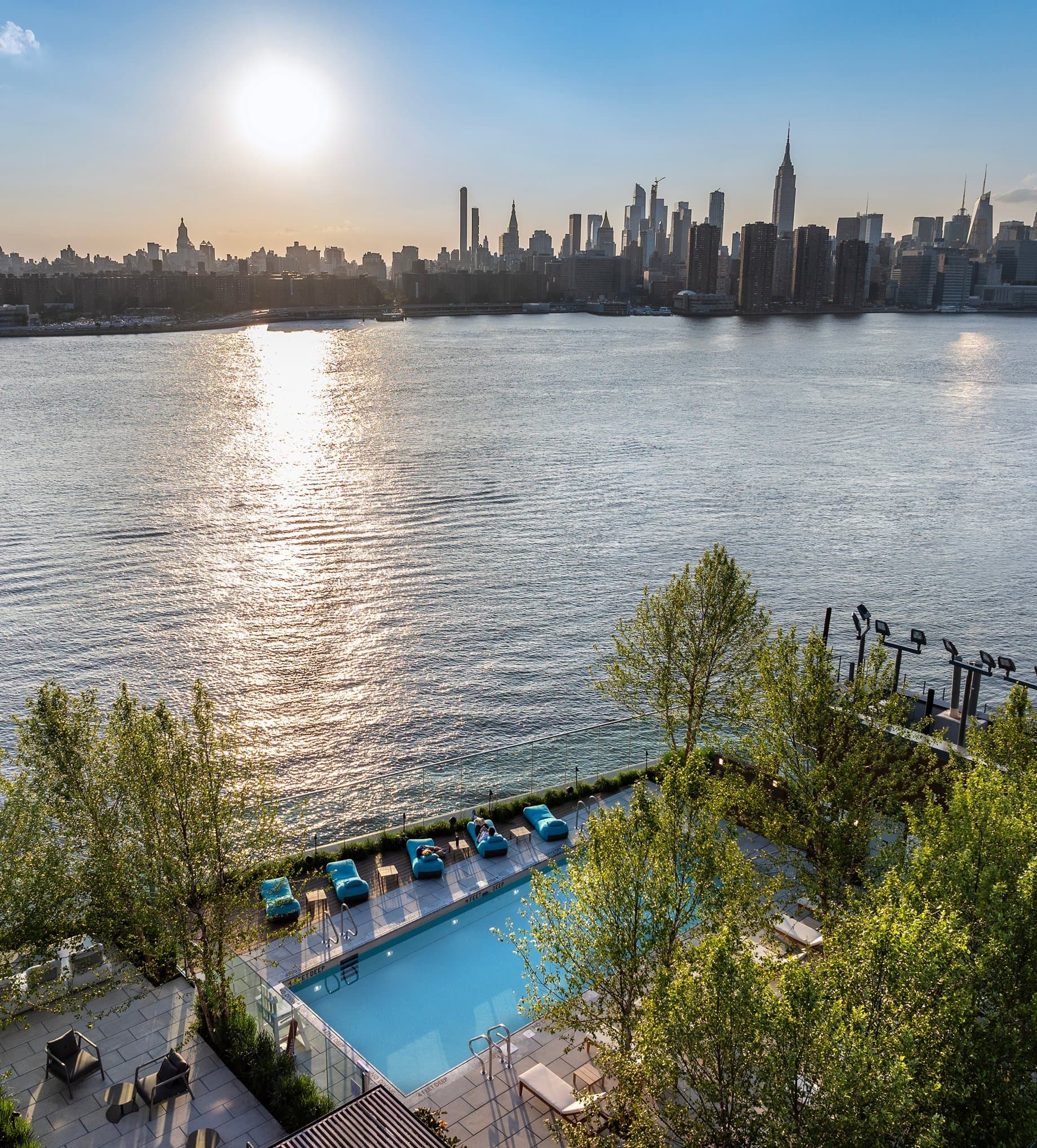River and Skyline Views