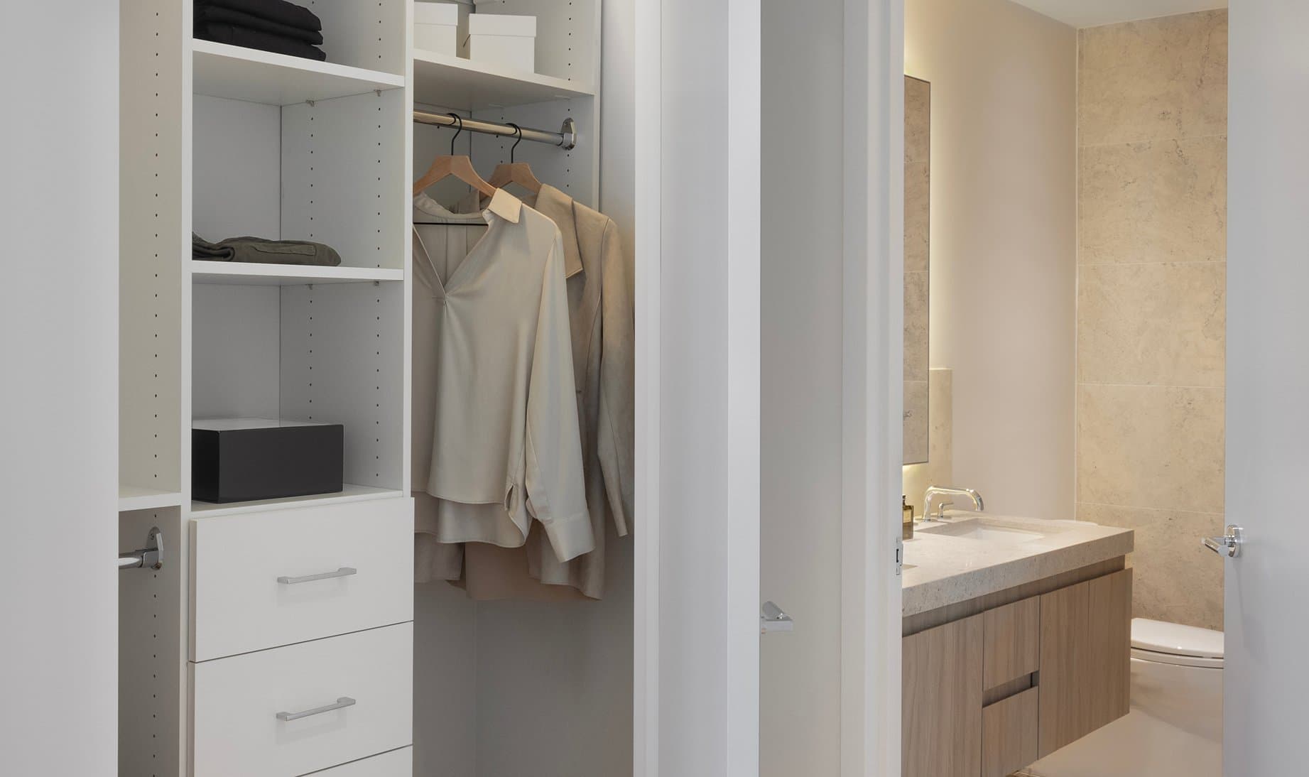 Built-In Hanging and Storage