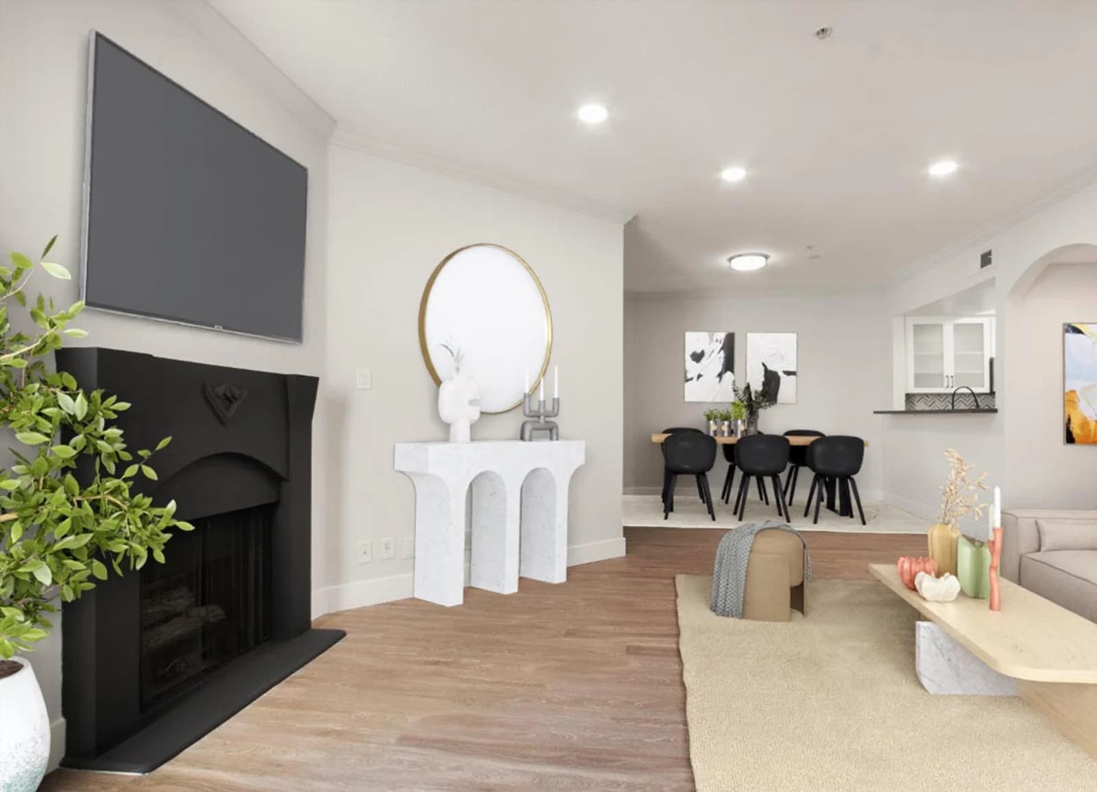 Model Unit Living Room and Dining Table
