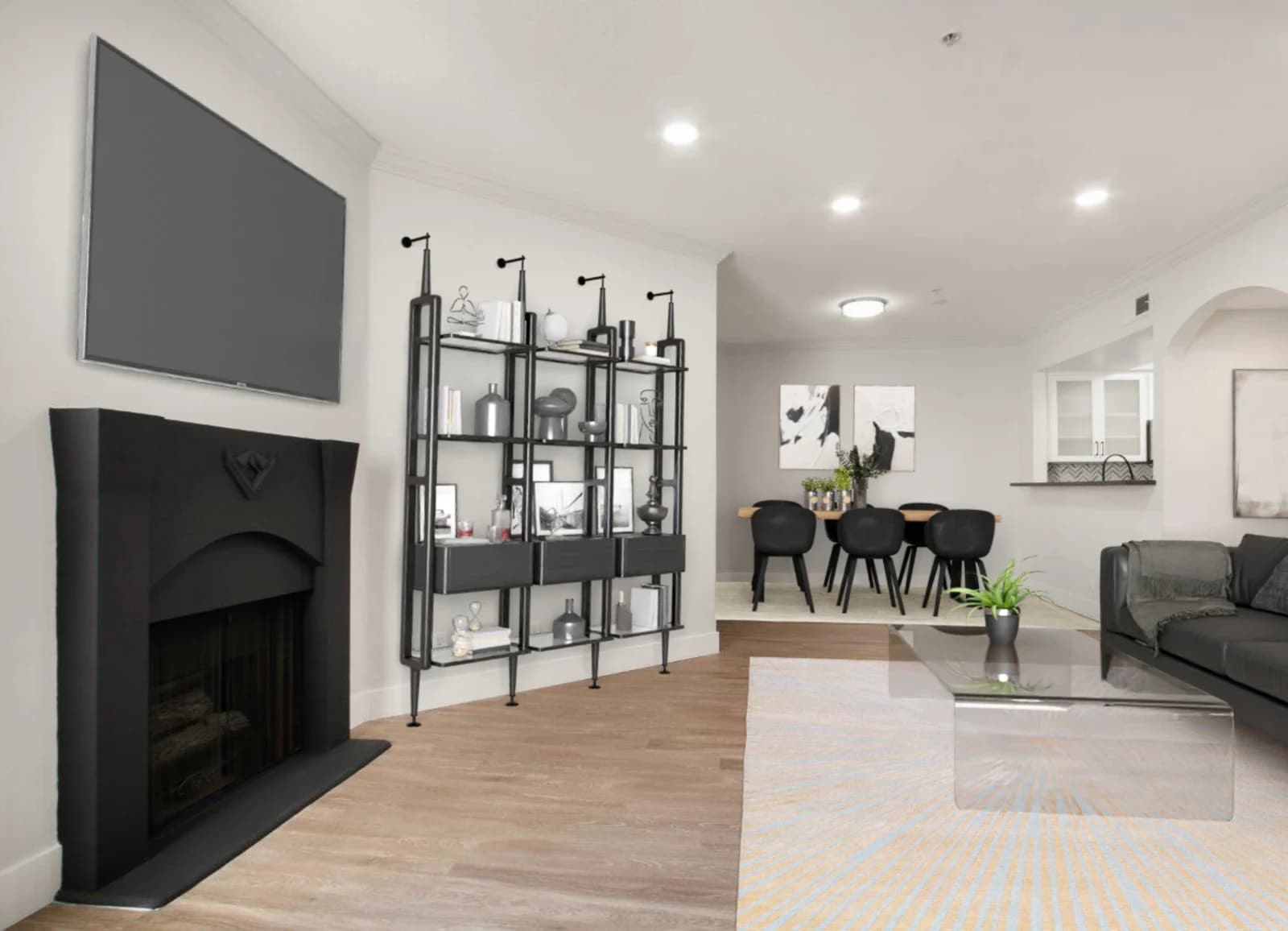 Model Unit Living Room and Dining Table
