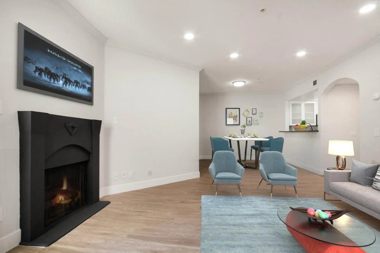 Model Unit Living Room and Dining Table